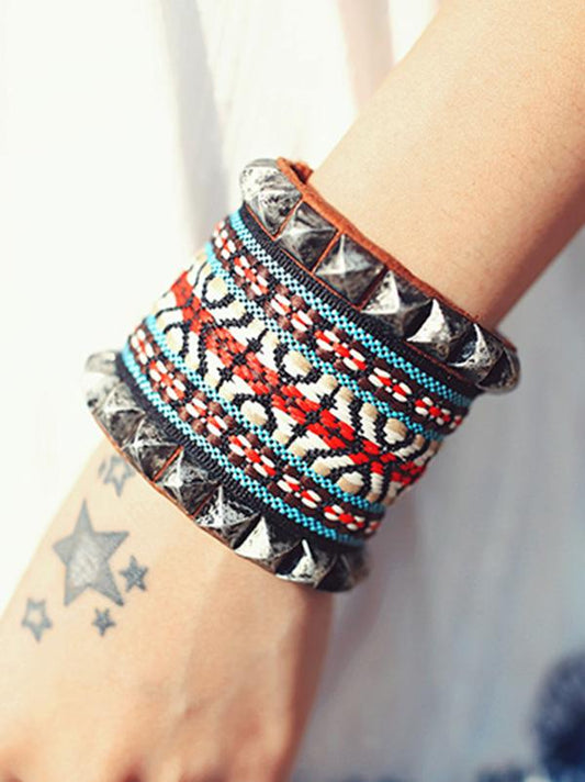 Original Rivet Braided Bracelet Set