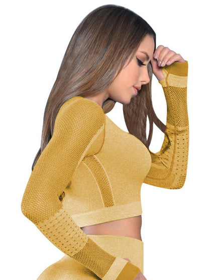 Long Sleeves Breathable Yoga&Gym Tee