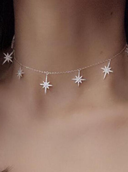 Vintage Star Pattern Necklaces Accessories