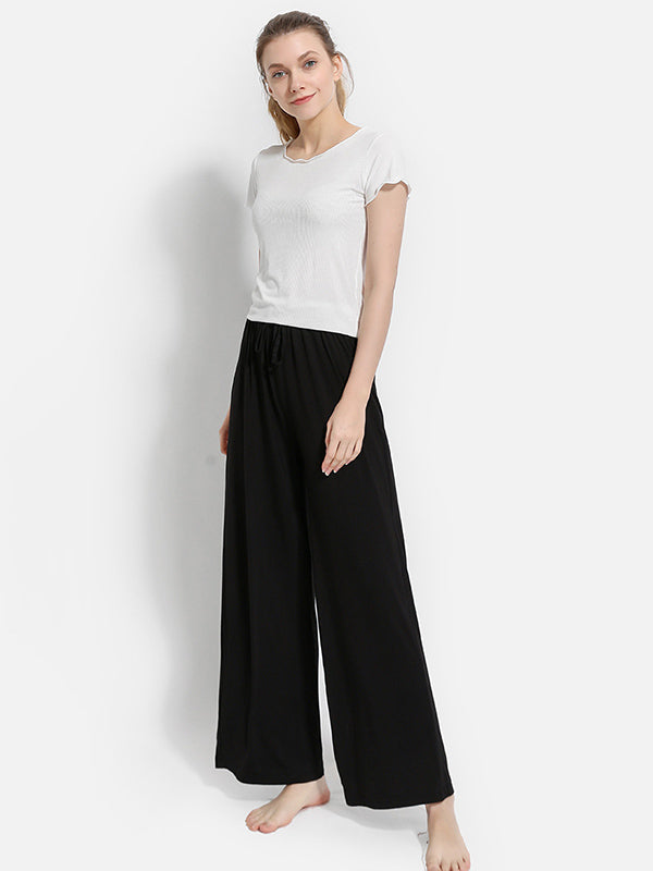 Comfortable Solid Color Modal Pajama Pants