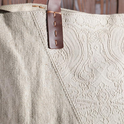 Casual Embroidery Barrel-Shaped Women Shoulder Bag