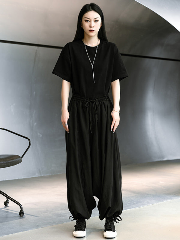 Urban Solid Color Short Sleeve T-Shirts Tops