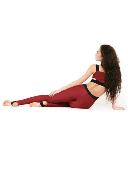 Red Sexy Split-Joint Yoga Jumpsuits