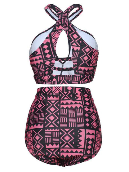 Cross Plus Size Bikini Swimsuit