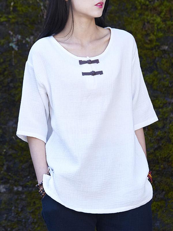 Cotton Linen Forg T-Shirt
