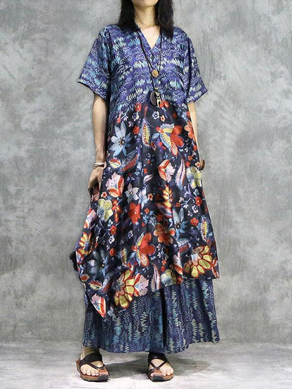 New Loose Oversize Printed Dress + Wide Leg Pants