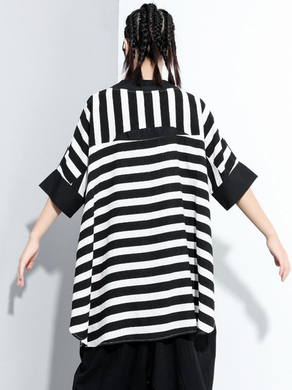 Original Striped Round-Neck T-Shirts Tops