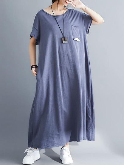 Loose A-line Slimmer Long Dress