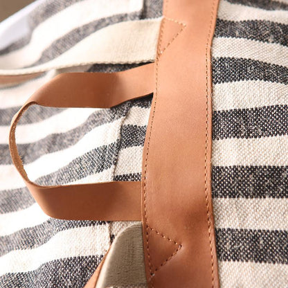 Casual Commuter Striped Backpack