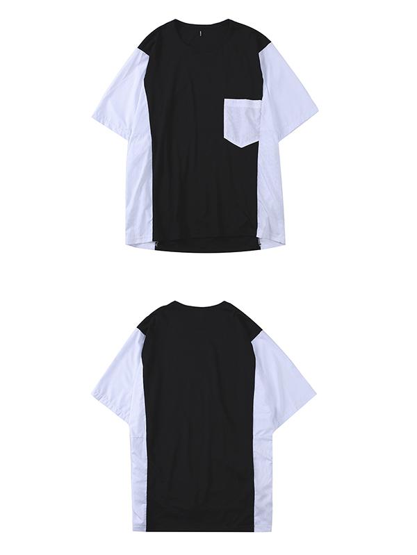 Loose Simple Split-joint T-Shirt