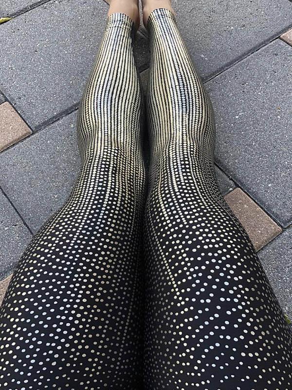 Dot Printed Yoga Leggings