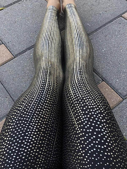 Dot Printed Yoga Leggings