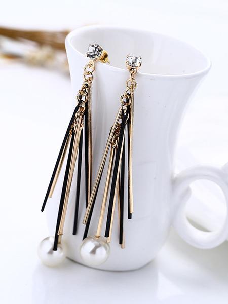 Fashion Alloy Split-joint Earrings