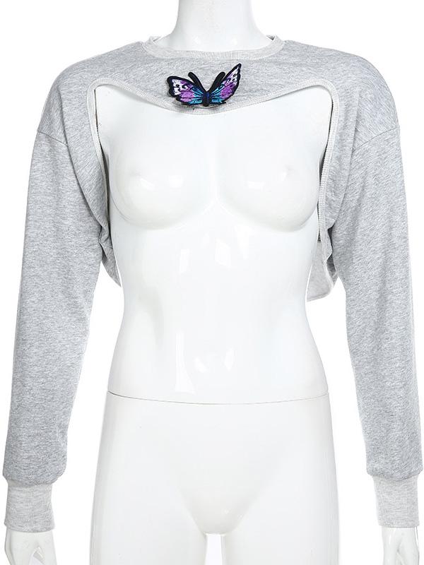 Sexy Embroidered Sweat Shirts