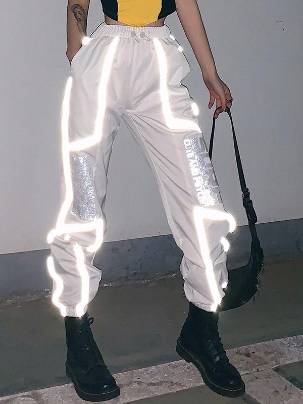 Fashion Letters Print Harem Casual Pants