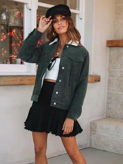 Long Sleeve Solid Colors Winter Coat Tops