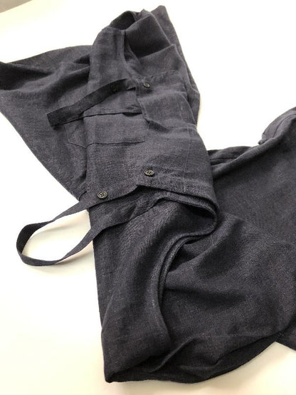 Loose Vintage Navy Blue Wide Leg Jumpsuits