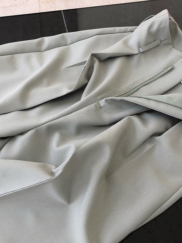 Casual Solid Column Pants Bottoms