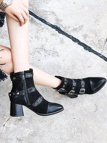 Fashion Bandage Ankle Boots Shoes