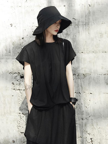 Summer Solid Split-joint T-Shirt