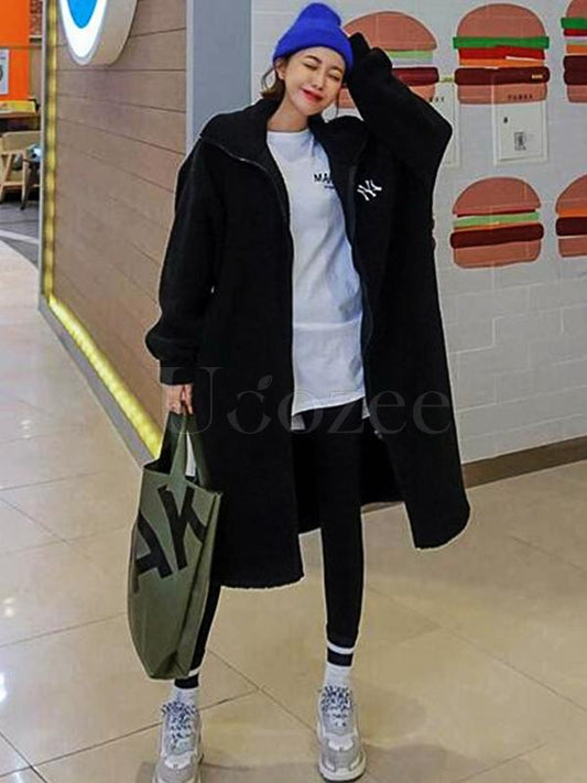 Loose Lamb Wool Outwear