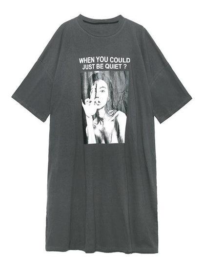 Original Printed Round-Neck Dress