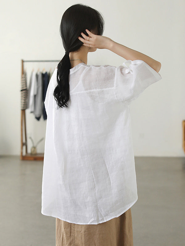 Casual Cartoon Printed Thin Half Sleeve T-Shirts Tops