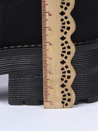 Split Knitting Mid Calf Boots