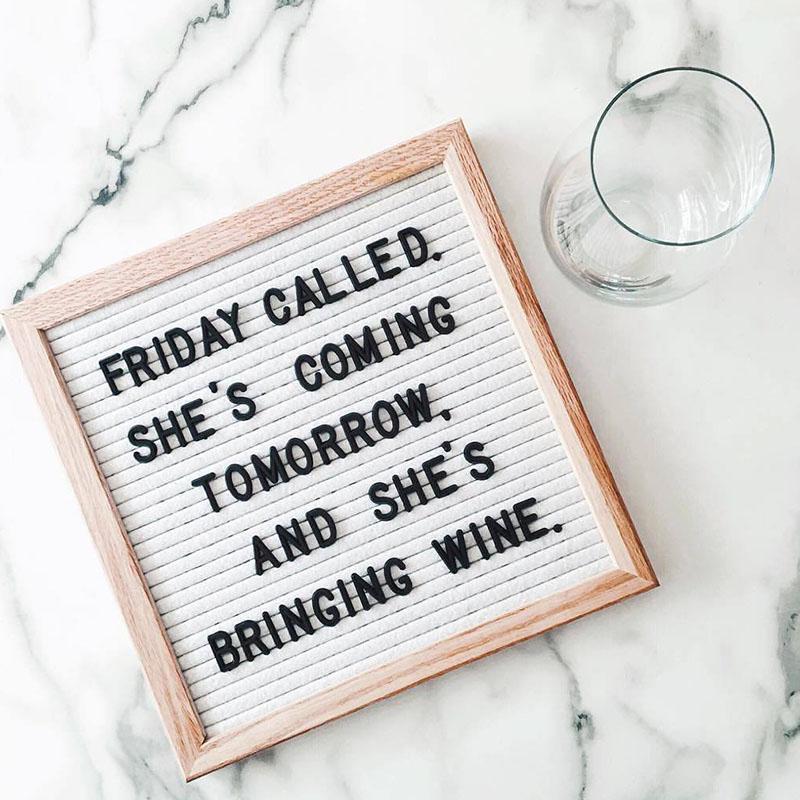 Felt Letterboard Photo Frame Home Decoration