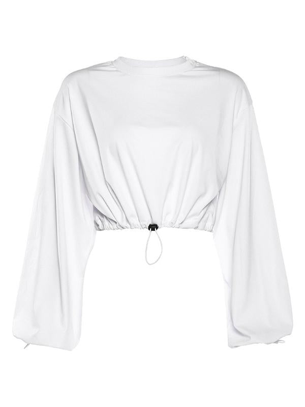 Fashion Loose Solid Sweat Shirts