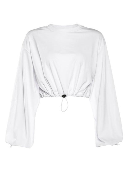 Fashion Loose Solid Sweat Shirts