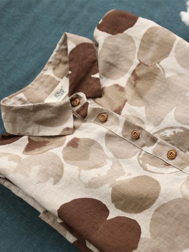 Retro Polka-dot Polo Shirt