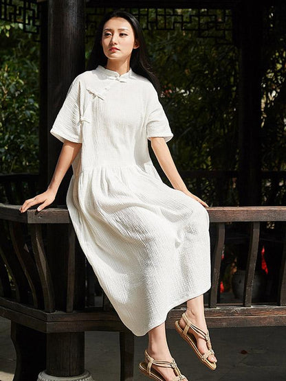 Vintage Forg Short Sleeves Dress
