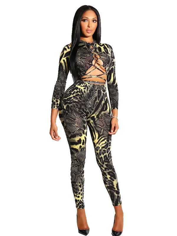 Sexy Printed Yoga Jumpsuits