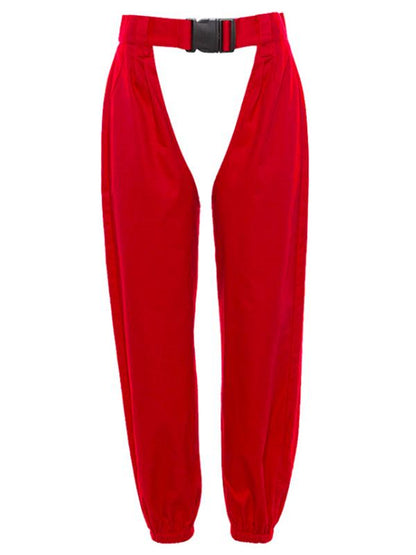 Casual Wide Leg Split Athletic Pant