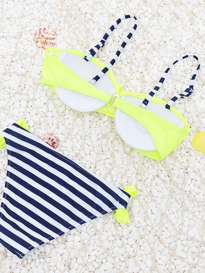Sexy Plain Top Bikinis Swimwear