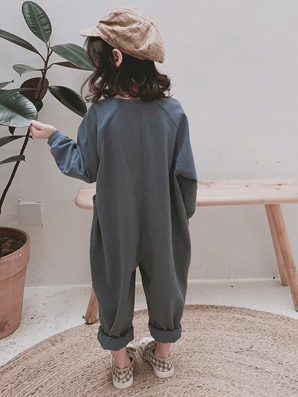 Loose Fashion Split-joint Kids Jumpsuits