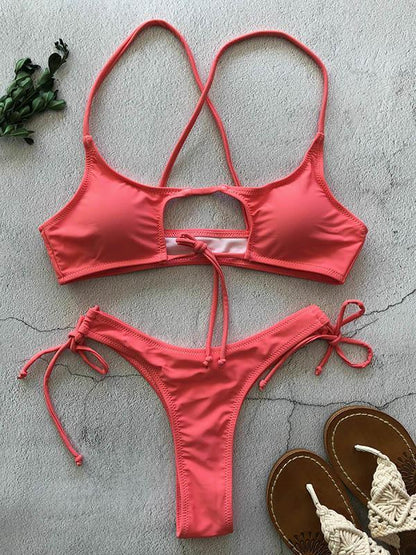 Sexy Plain Bikinis Swimwear