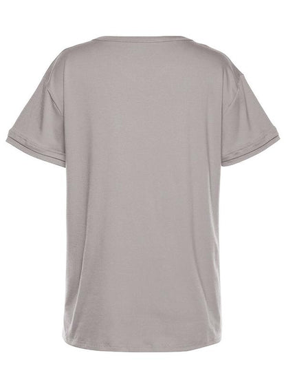 Fashion Fishbone Printed T-shirt