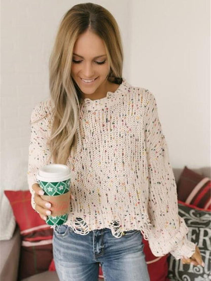 Fshion Long Sleeves Sweater Tops