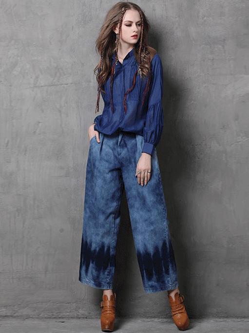 Vintage Loose Silk Shirt