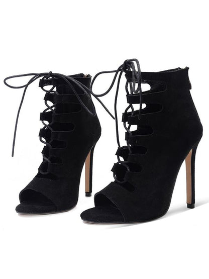 Fashion Peep-toe Cross Strap Heels