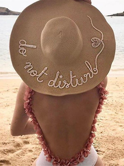 Flower-strap Backless Sexy One-piece Swimwear