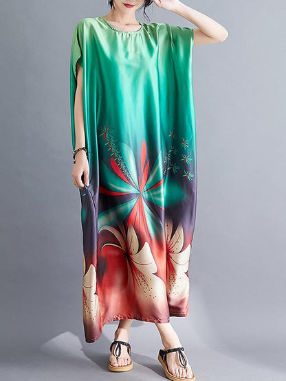 Oose Comfortable Printed  Long Dress