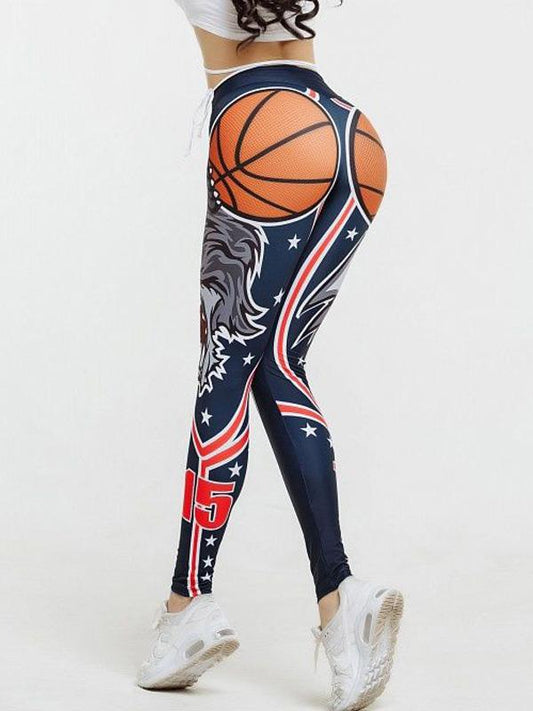 Basketball Printed Spandex Leggings