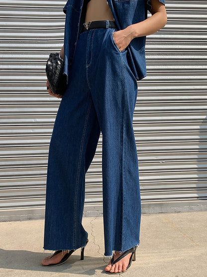 Original Blue Empire Wide-Leg Jean Pants