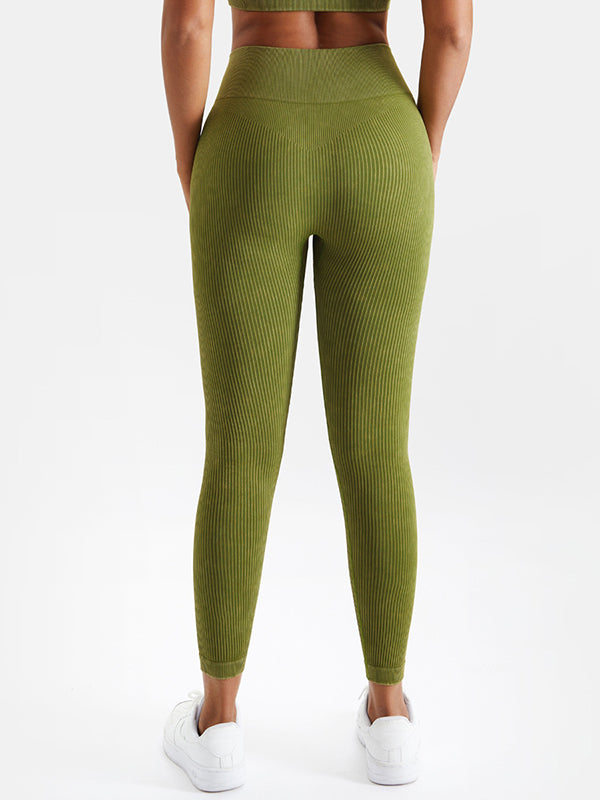 4 Colors Seamless Breathable High Waisted Sports Yoga Leggings