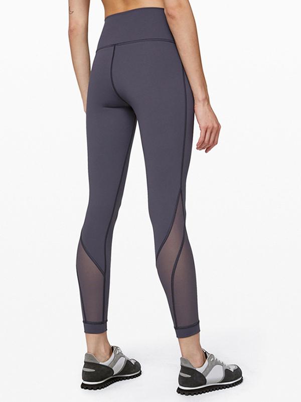 Lift Hip Mesh Split-joint Pocket Leggings