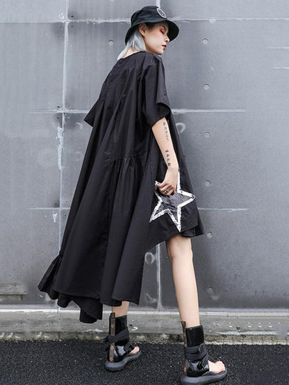 Oversize Asymmetric Stars Dress