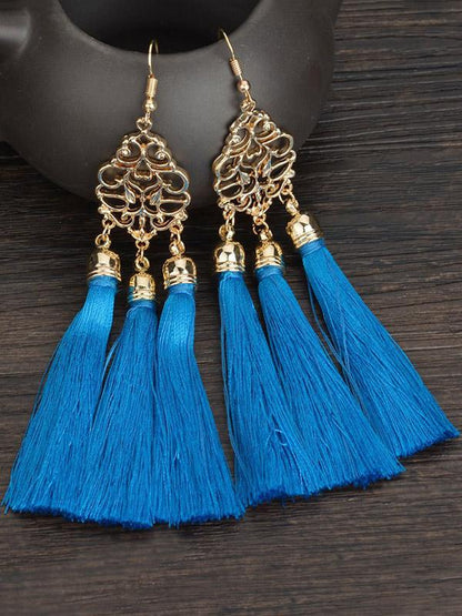 Fashion National Tasseled Earrings